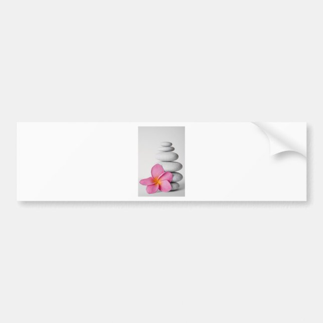 Frangipani Zen Bumper Sticker (Front)