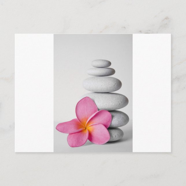 Frangipani Zen Postcard (Front)