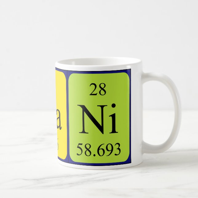Frani periodic table name mug (Right)