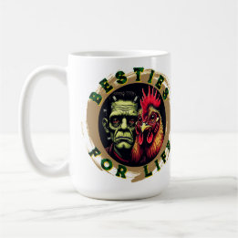 "Frank & Earl Besties" Chessy Chicken Selfies Coffee Mug