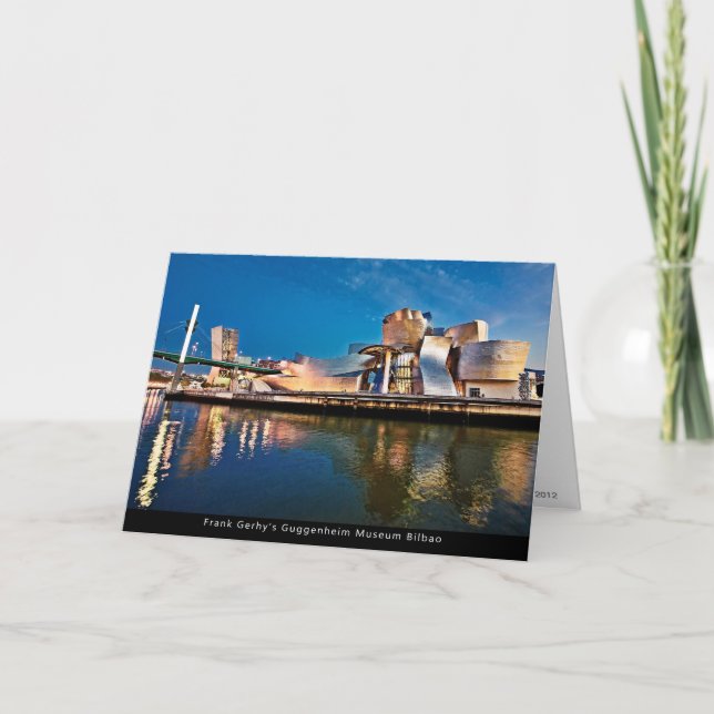 Frank Gerhy's Guggenheim Museum Bilbao Card (Front)