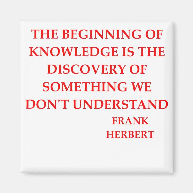 frank herbert quote magnet (Front)