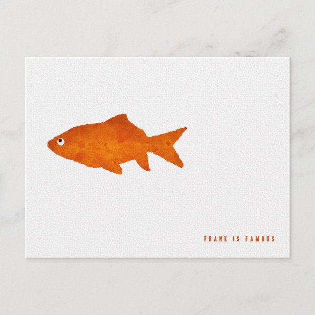 Frank is Famous Postcard (Front)