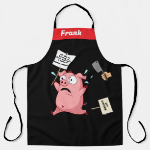 Frank.. is that you ? Funny Chicken Beef BBQ Lover Apron