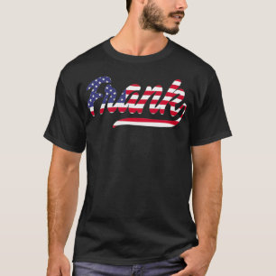 Frank Name American Flag  T-Shirt