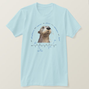FRANK peptide, Otter 3 w/ custom text, light T-Shirt