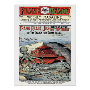 Frank Read Jr Futurist Sci-Fi, 1902 Poster