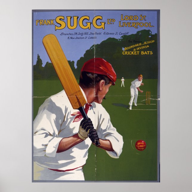 Frank Sugg cricket bats, 1906 Poster (Front)