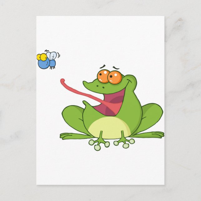 Frank the Frog with Buzzy the Fly Postcard (Front)