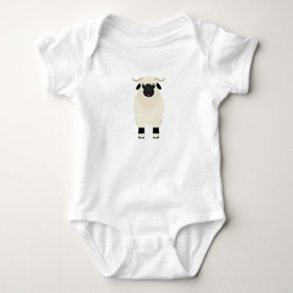 Frank The Valais Black Nose Sheep-babysuit Baby Bodysuit
