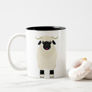 Frank the Valais Black Nose Sheep-Coffee Mug