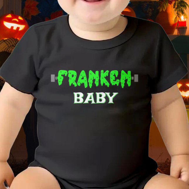 Franken Baby Frankenstein Halloween Bodysuit (franken baby Frankenstein baby bodysuit for kids)