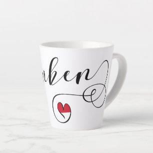 Franken, Franconia Flag Heart, Franconian Latte Mug