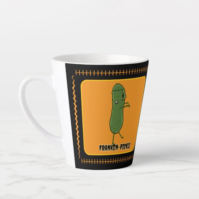 Franken-Pickle Latte Mug (Left)