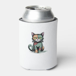 FrankenCat Oversized T-Shirt Can Cooler