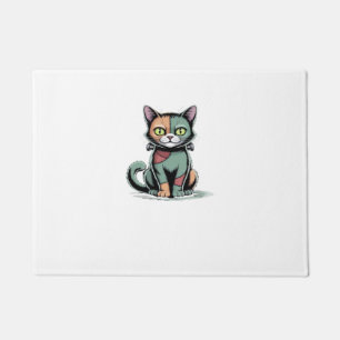 FrankenCat Oversized T-Shirt Doormat