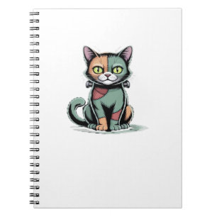 FrankenCat Oversized T-Shirt Notebook