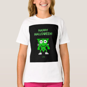 FrankenCheese Halloween Greetings Girls T Shirt