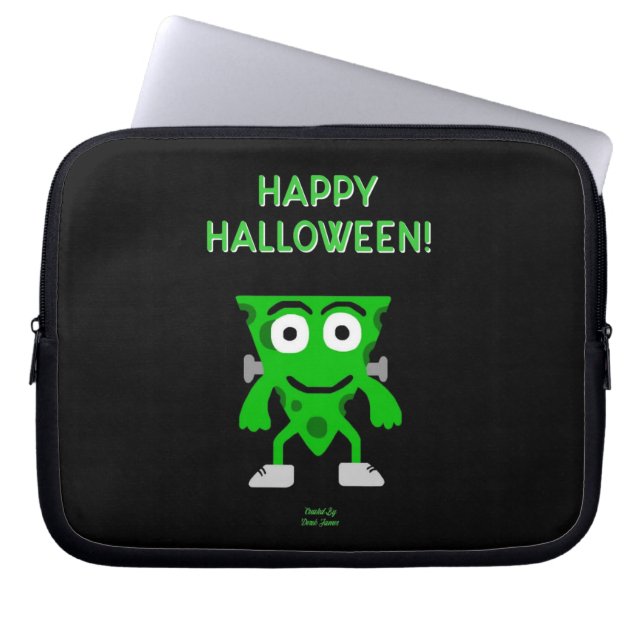 FrankenCheese Halloween Greetings Laptop Sleeve (Front)