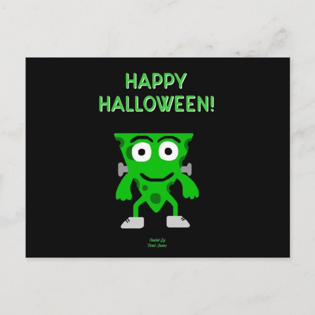 FrankenCheese Halloween Greetings Postcard (Front)