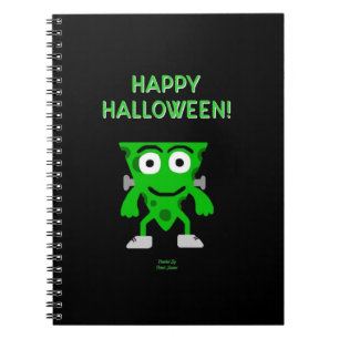 FrankenCheese Halloween Greetings Spiral Notebook
