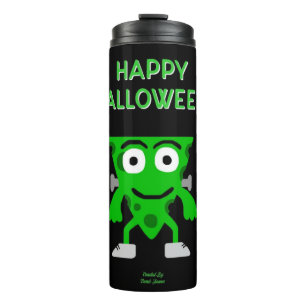 FrankenCheese Halloween Greetings Thermal Tumbler