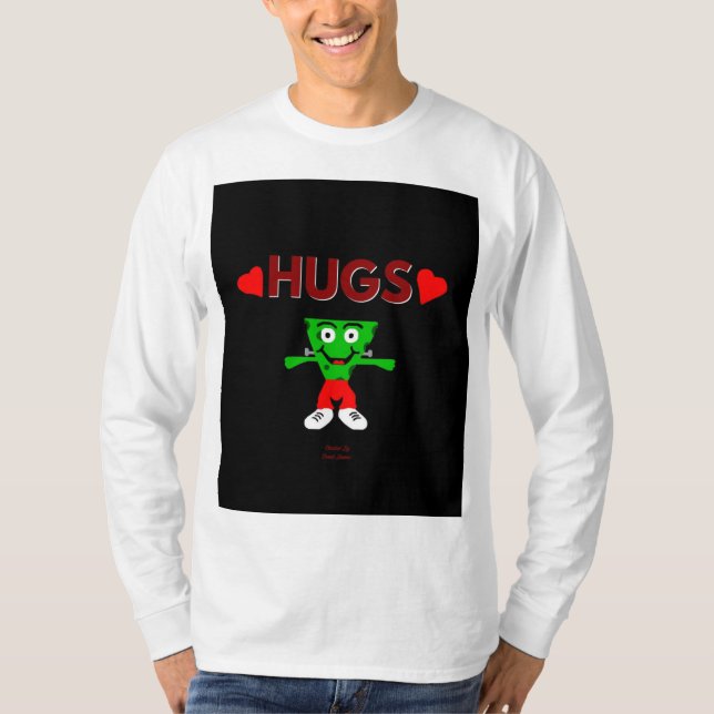 FrankenCheese Hugs Men's Long Sleeve Shirt (Front)