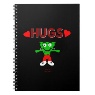 FrankenCheese Hugs Spiral Photo Notebook