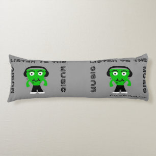 FrankenCheese Listen To The Music Body Pillow