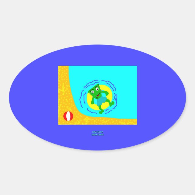 FrankenCheese Summer Oval Sticker (Front)