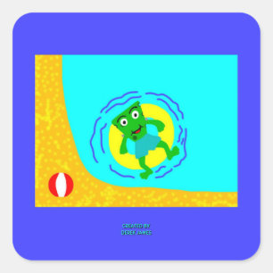 FrankenCheese Summer Square Sticker