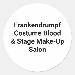 Frankendrumpf Costume Blood Hankamer Artjunkhaus Classic Round Sticker