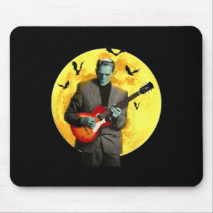Frankenguitar Plays Electric Guitar Halloween  Mouse Pad