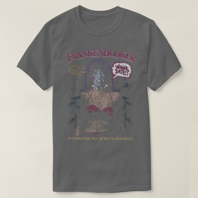 Frankenhooker DISTRESSED Horror T-Shirt (Design Front)