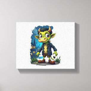 Frankenmoo Canvas Print