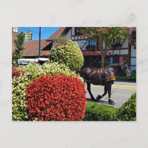 Frankenmuth, Michigan, horse drawn carriage Postcard