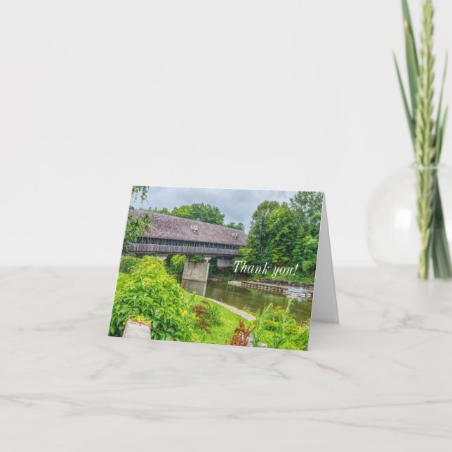 Frankenmuths Covered Bridge Thank You Card (Front)