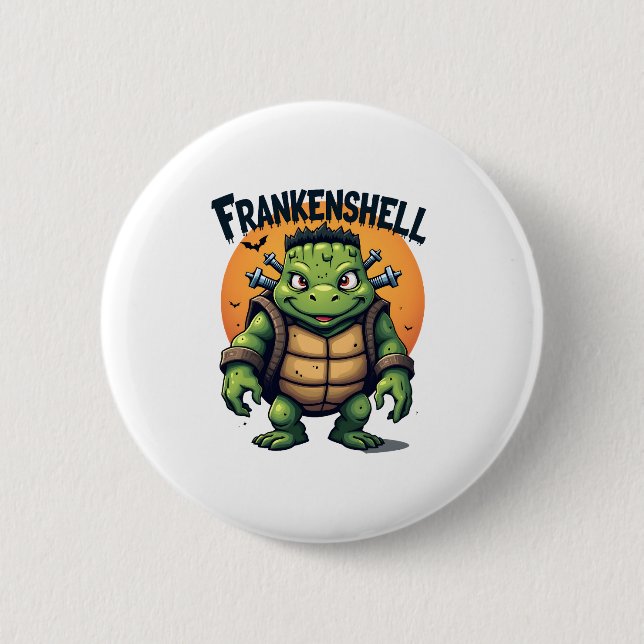 Frankenshell Turtle 6 Cm Round Badge (Front)