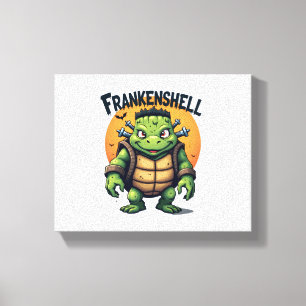 Frankenshell Turtle Canvas Print