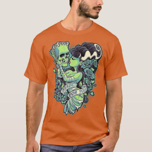 Frankenstein And Bride Made For You  T-Shirt