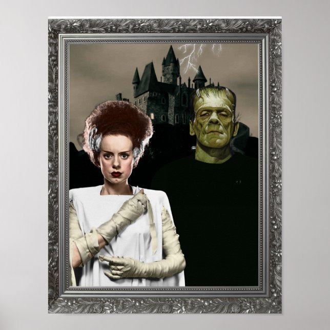 Frankenstein and his Bride Poster (Front)