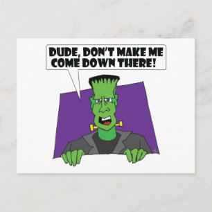 FRANKENSTEIN anger Postcard