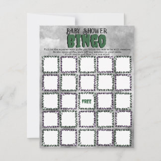 Frankenstein Baby Shower Bingo Game Card