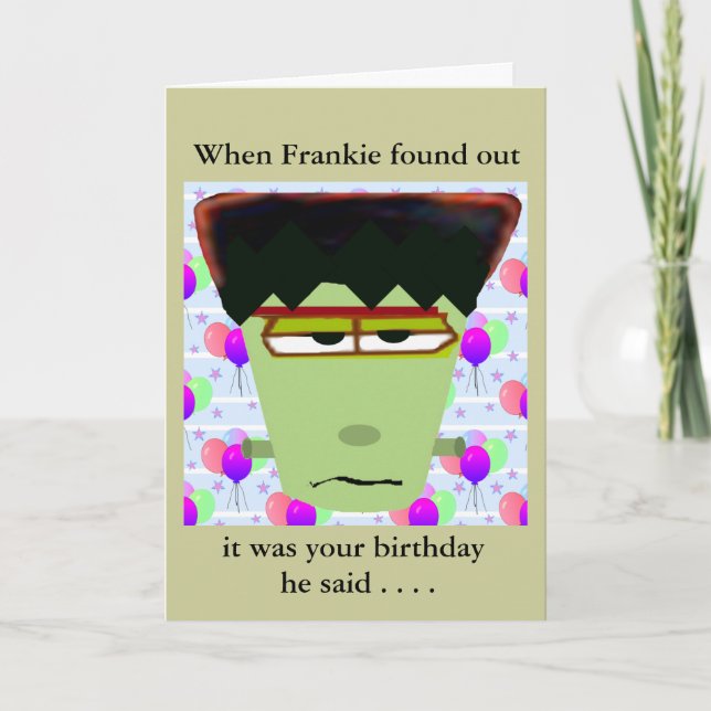 Frankenstein Card (Front)