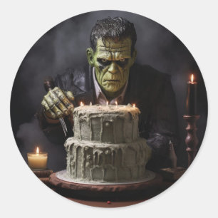 Frankenstein Classic Round Sticker