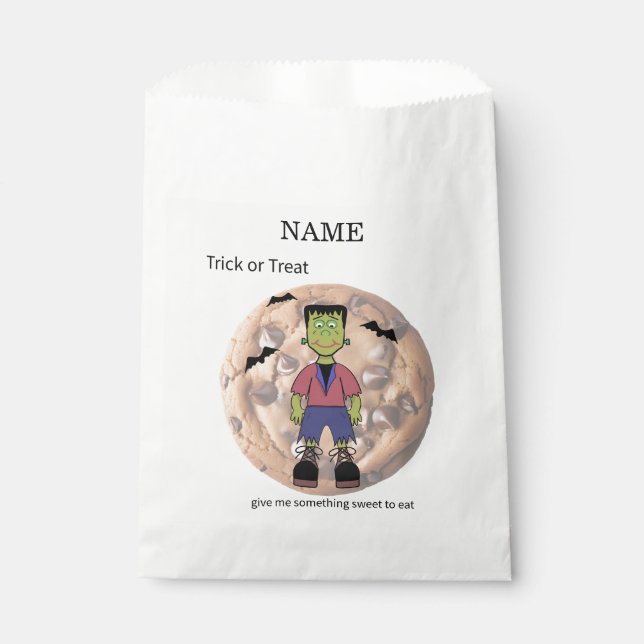 Frankenstein Cookie Sleeve Favour Bags (Front)