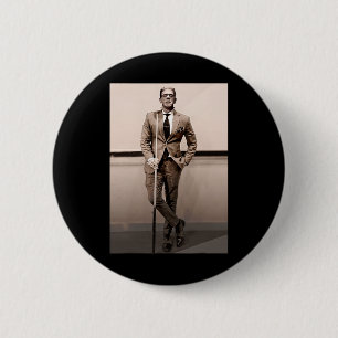 Frankenstein Dapper Frankenstein Monster In Suit H 6 Cm Round Badge