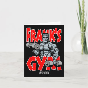 Frankenstein Gym Funny Bodybuilding Fitness Workou Card