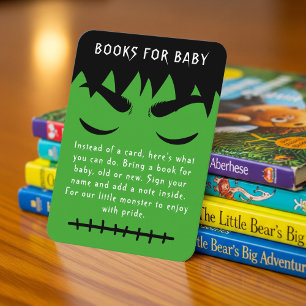 Frankenstein Halloween Baby Shower Book Request Enclosure Card