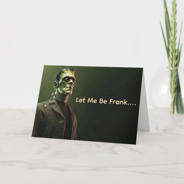 "Frankenstein Halloween Card (Front)